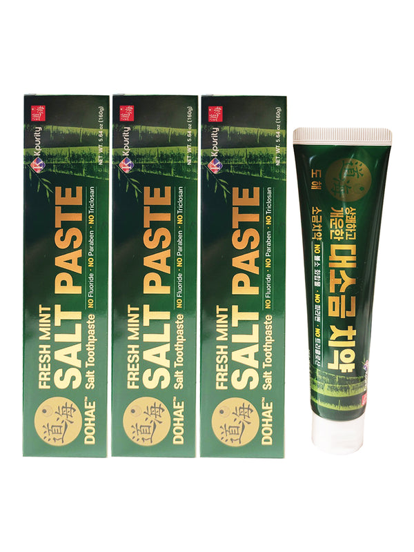 3 Pack Fresh Mint Bamboo Salt Toothpaste/ 대소금 치약