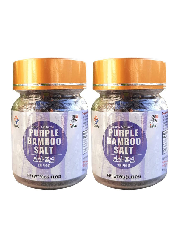 [25% Off]  2 Box Purple Bamboo Salt 60g (Crystal)