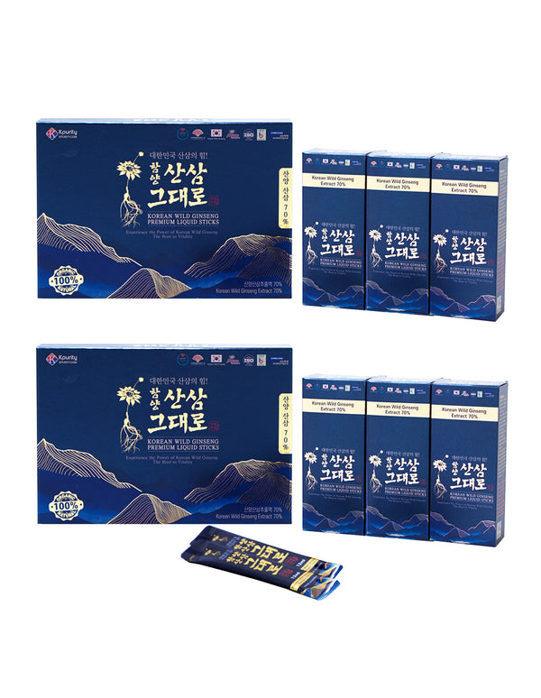 [1+1] Korean Wild Ginseng 70% Liquid Sticks