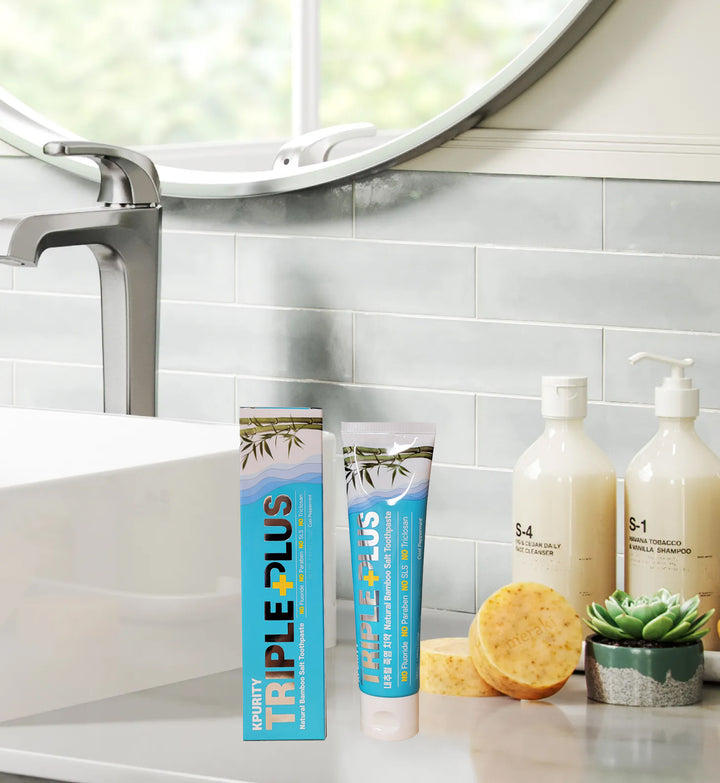 Salt Toothpaste Pro Triple Plus Premium Natural Bamboo Salt Toothpaste 133g – K Healing
