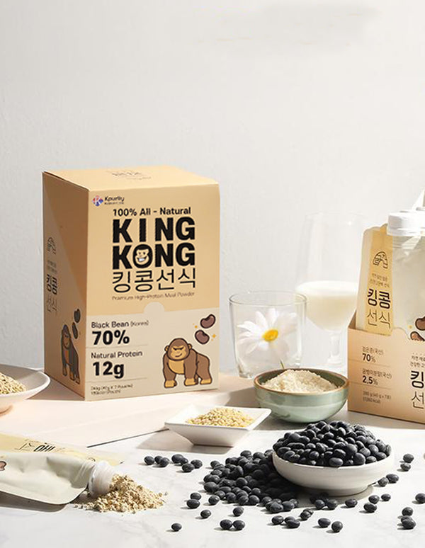 킹콩 단백질 한끼 - 고소한 식사대용선식 (1박스, 7 패키지)