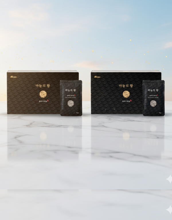 The King of Garlic (마늘의 왕)-2BOX – All-Care Black Garlic Extract (30 Pouches, 70ml Each)