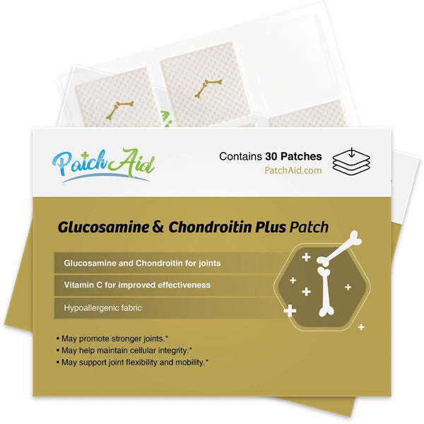 Glucosamine and Chondroitin Topical Plus Vitamin Patch (2Pack x 30 Paches)