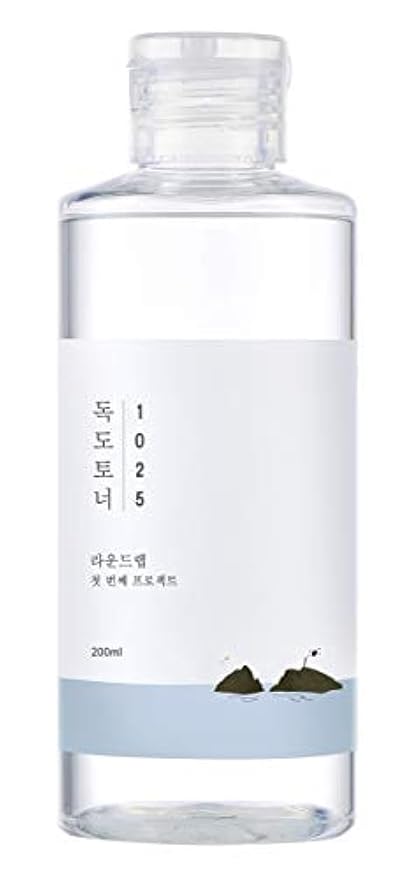 OUND LAB 1025 Dokdo Toner 6.76 Fl Oz, Oil Control and Reduces Excess Sebum, Gentle Exfoliating Facial Toner, Deep Sea Water for Moisturization, Korean Skin Care