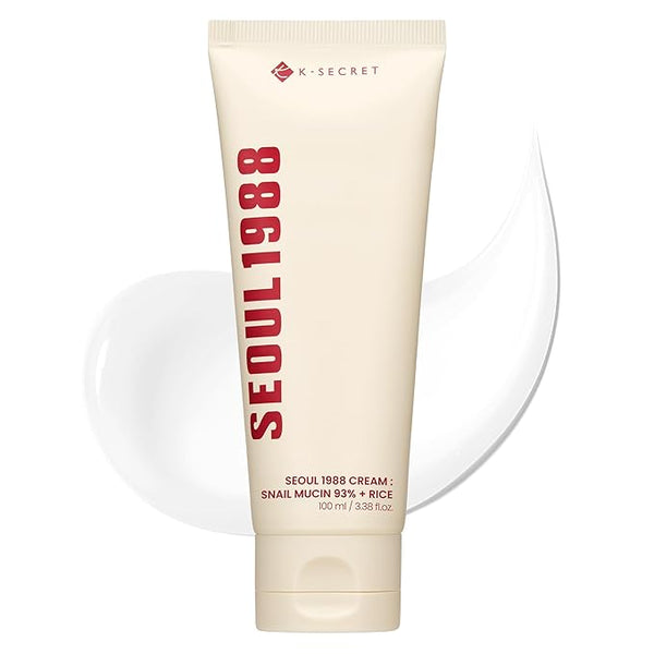 KSECRET SEOUL 1988 Cream : Snail Mucin 93% + Rice, 100ml/3.38fl.oz.