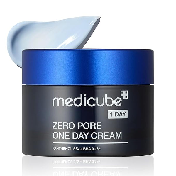 Medicube Zero Pore One-Day Cream, Lightweight Moisturizer for Smooth and Balanced Skin, Korean Skincare, 1.7 fl oz