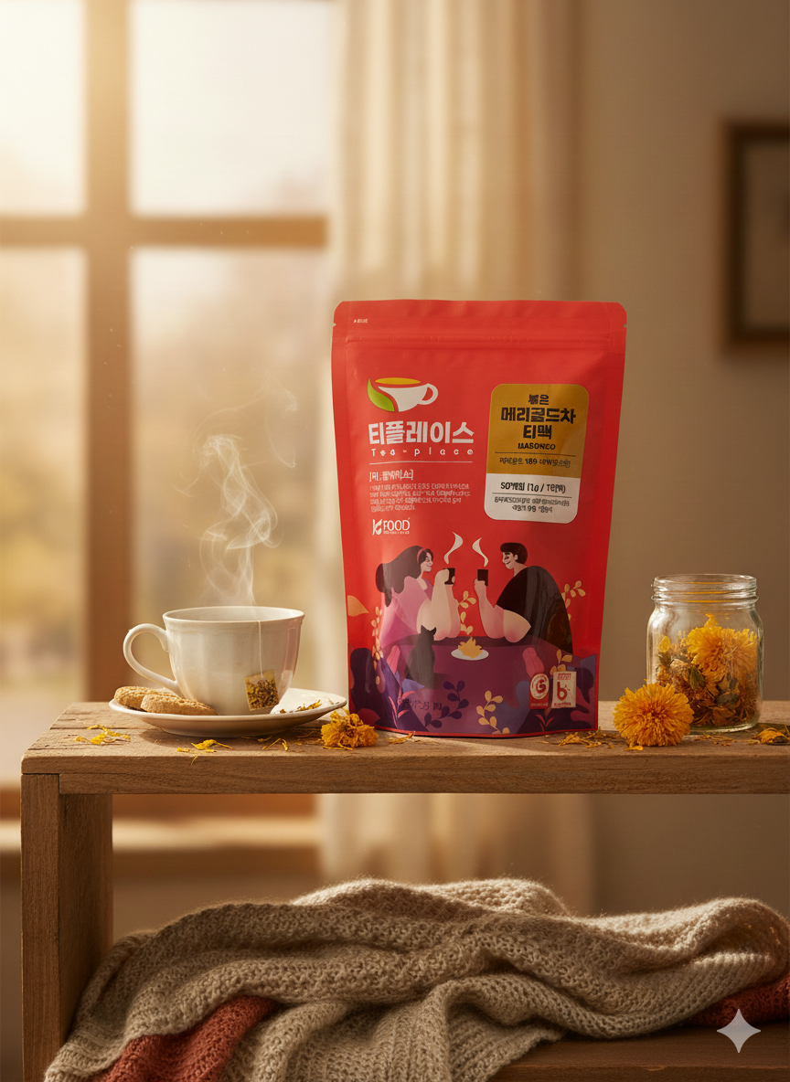 Place Mix Tea Roasted Marigold Tea Bags (50 Tea Bags) | Tea Place 티플레이스 볶은 메리골드차 – K ...