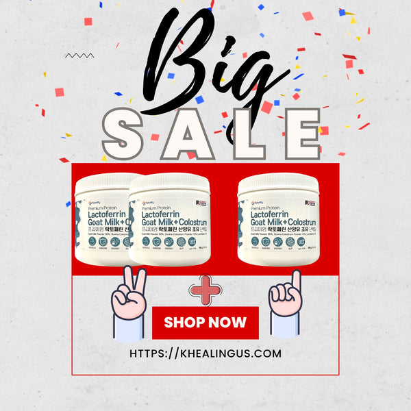 Muscle UP, Fat DOWN! Goat Milk + Colostrum Protein – Special 2+1 Deal 🎁 근육 UP, 지방 DOWN! 산양유 초유 2+1 세일