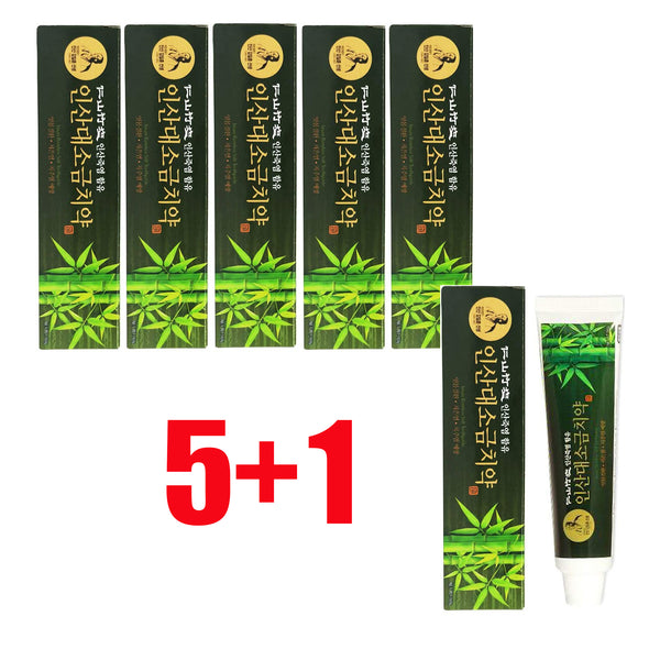 [5+1] 6 Pack Bamboo Salt Toothpast Buy5 Get1 Free