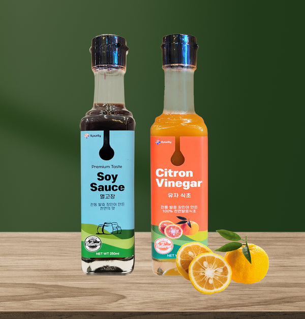 Choose any two bottles  and get 50% off - Premium Taste  Anchovy Soy Sauce 250 ml + Citron Vinegar 250 ml
