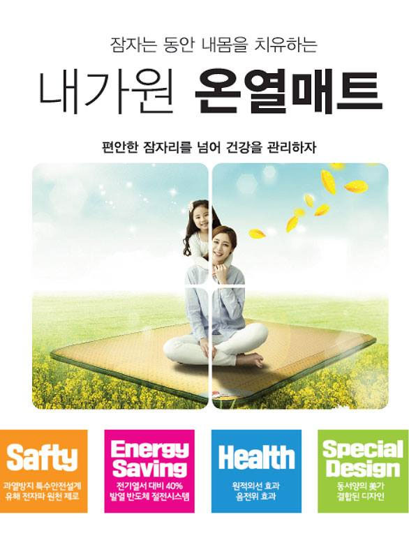 Naega-One Far Infrared Heat & Negative Ion Single Healing Mat (3 x 6.56ft)